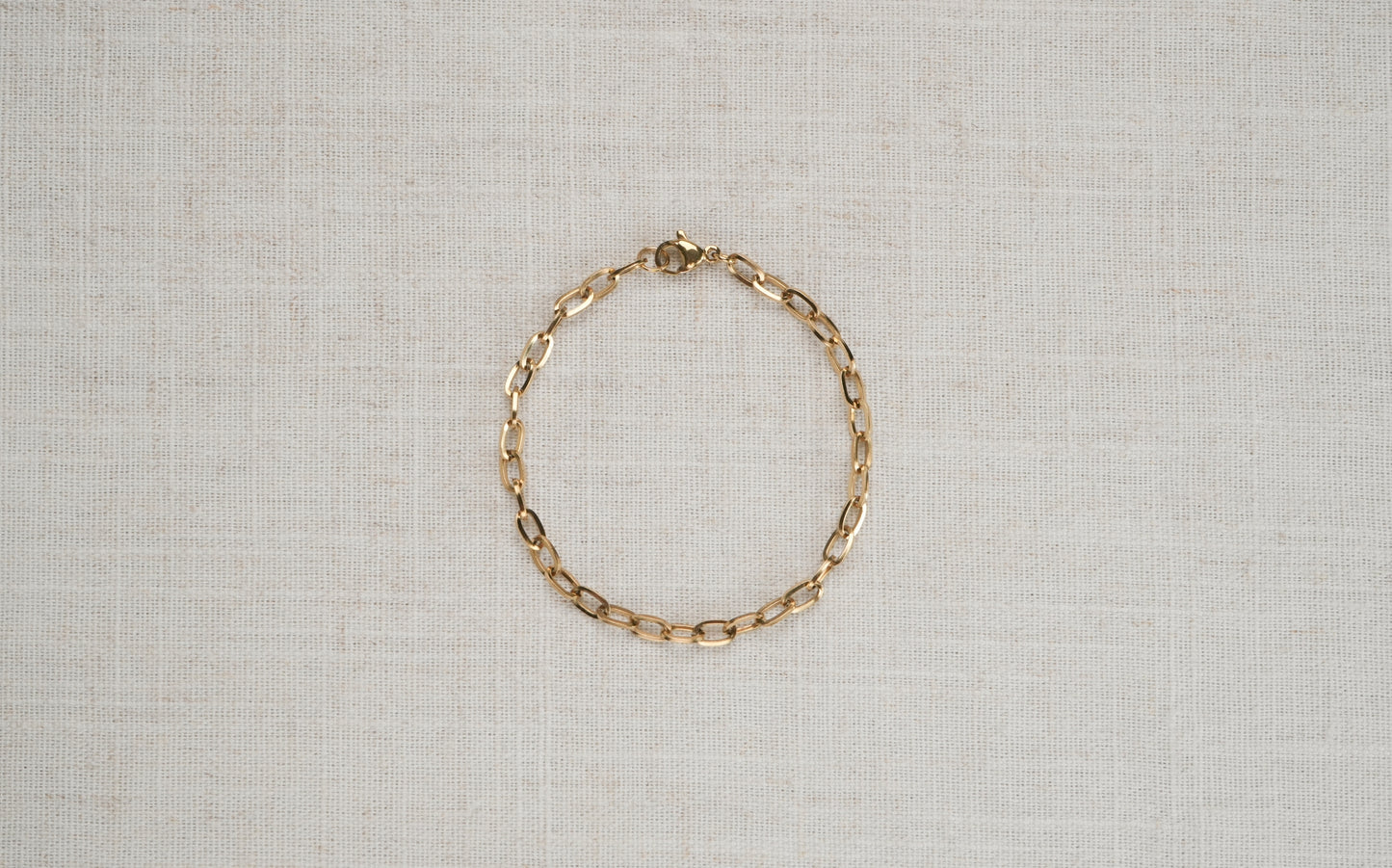 Paperclip Chain Minimalist Bracelet - Frances