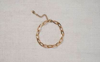 Chunky Paperclip Chain Minimalist Bracelet - Colette