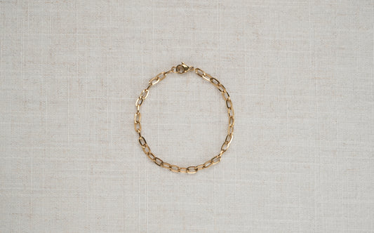 Paperclip Chain Minimalist Bracelet - Frances